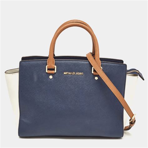 michael kors tri color satchel